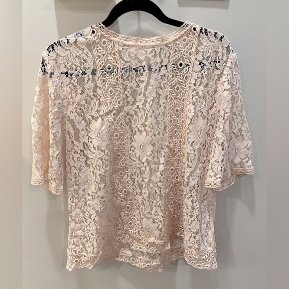 Baby Pink Lace Blouse - Picture 1 of 9